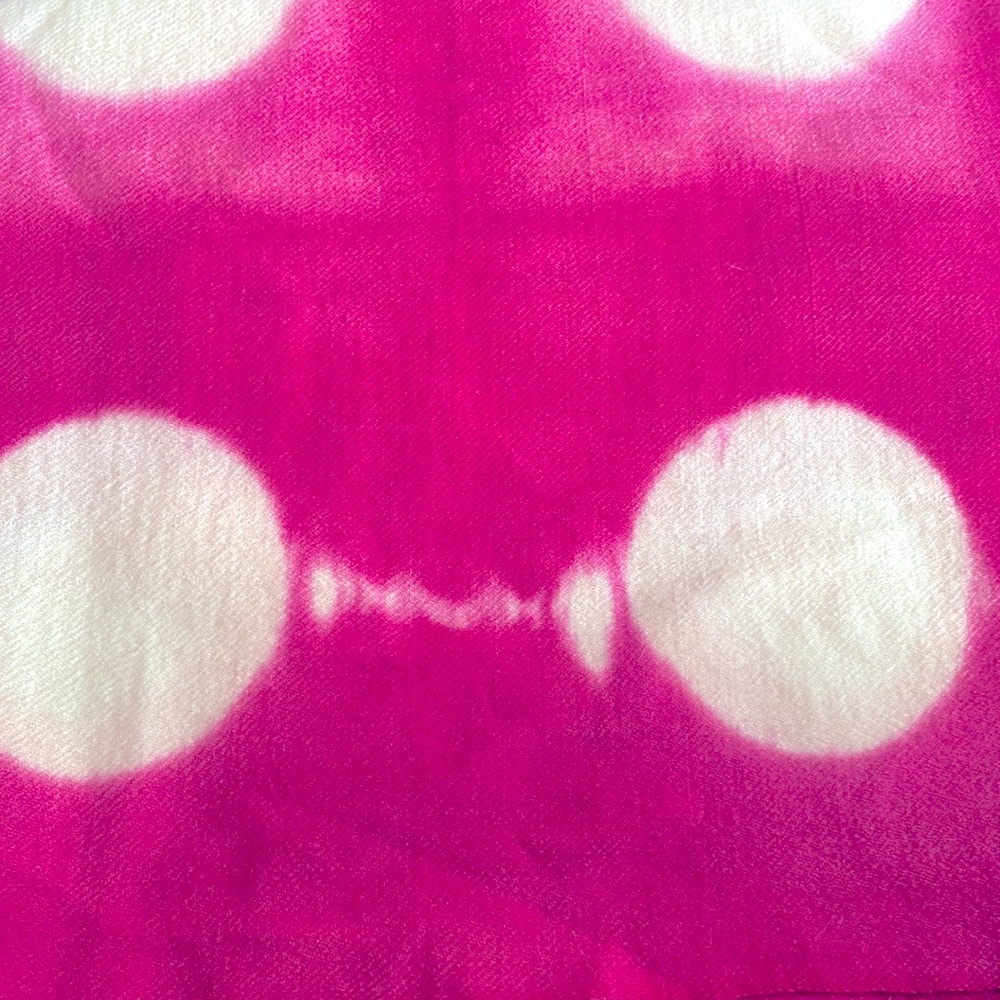 Auntie Oti Khadi (Hand-spun/handwoven) felted wool shawl with polka dot.
